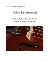 Valse Sentimentale (Violin Solo with String Orchestra) Orchestra sheet music cover